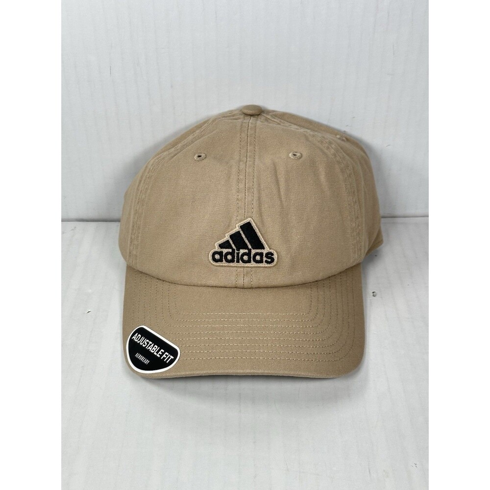Adidas Ultimate 2.0 Relaxed Cap Hat Washed Khaki/Black Adjustable Fit OSFA